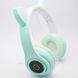 Навушники Bluetooth з котячими вушками TUCCI P39 Blue
