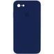 Чохол з квадратними бортами Silicone case Full Square для iPhone 7/iPhone 8/iPhone SE 2020/2022 Midnight Blue