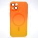 Чехол накладка с MagSafe Bright Case для Apple iPhone 13 Orange-Yellow