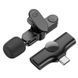Безпровідний петличний мікрофон Borofone BFK12 Type-C Black