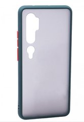 Чохол з напівпрозорою задньою кришкою Matte Color Case TPU для Xiaomi Mi Note 10 Green