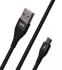 Кабель USB Veron MV09 (MicroUSB) (3m) 2.4A Black