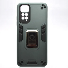 Чохол протиударний Armor Case Warriors Full Camera з кільцем для Xiaomi Redmi Note 11 Зелений