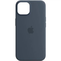 Чохол накладка для iPhone 14 Plus (6.7) Silicone Case with MagSafe Storm Blue