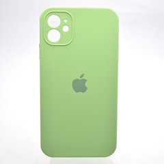 Чохол силіконовий з квадратними бортами Silicon case Full Square для iPhone 11 Green