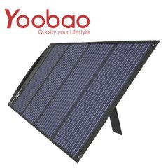 Сонячна зарядна станція Yoobao Solar Panel for Outdoor Camping Solar Charging 100W, Чорний