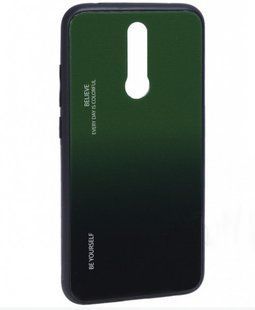 Скляний чохол Gradient Glass Case для Xiaomi Redmi 8 Green-Black