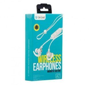 Навушники Bluetooth Celebrat A7 White