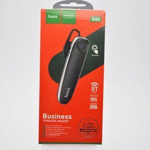 Гарнитура Bluetooth HOCO E49 Black