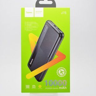 Зовнішній акумулятор PowerBank HOCO J75 Tresor 10000mAh Black