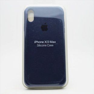 Чехол накладка Silicon Case for iPhone XS Max 6.5" Midnight Blue (08) Copy