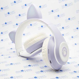 Наушники Bluetooth с кошачьими ушками TUCCI CT930 LED Purple