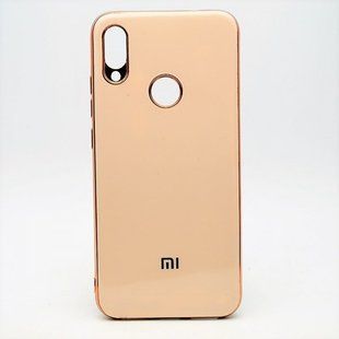 Чохол глянцевий з логотипом Glossy Silicon Case для Xiaomi Redmi Note 7 Pink
