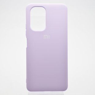 Чехол накладка Silicon Case Full cover для Xiaomi Poco F3 Lilac/Лиловый