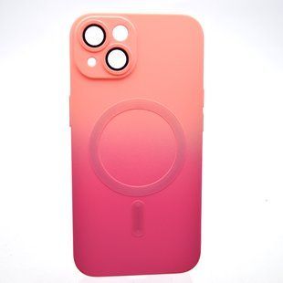 Чехол накладка с MagSafe Bright Case для Apple iPhone 13 Peach-Barbie Pink