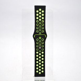 Ремінець до Xiaomi Amazfit Bip/Samsung 22mm Nike Design Black Green/Чорний з зеленим