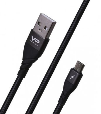 Кабель USB Veron MV09 (MicroUSB) (3m) 2.4A Black