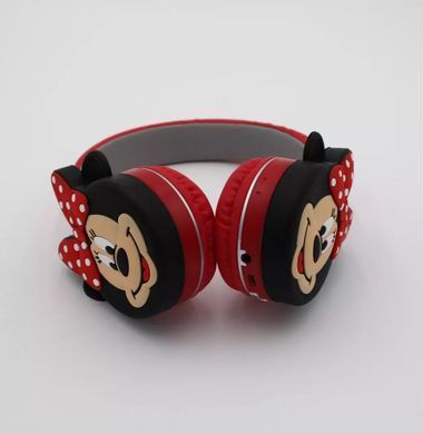 Детские беспроводные наушники в форме Minnie Mouse Bluetooth AH-806L (Красный)