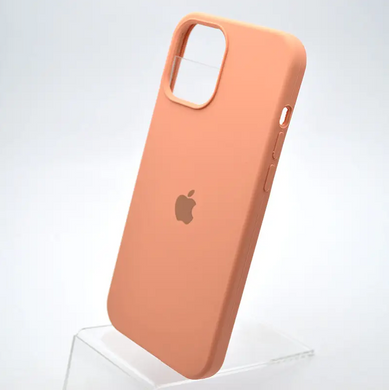 Чехол накладка Silicon Case Full Cover для iPhone 12 Pro Max Peach