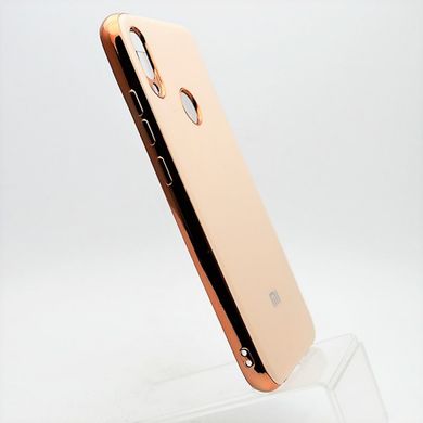 Чехол глянцевый с логотипом Glossy Silicon Case для Xiaomi Redmi Note 7 Pink