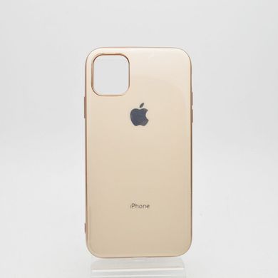 Чохол глянцевий з логотипом Glossy Silicon Case для iPhone 11 Pro Gold