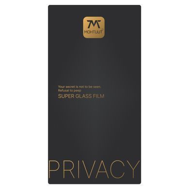 Защитное стекло Mohtuut Privacy Super Glass для Apple iPhone 15 Pro