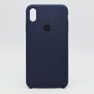 Чехол накладка Silicon Case for iPhone XS Max 6.5" Midnight Blue (08) Copy