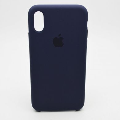 Чохол накладка Silicon Case для iPhone X/iPhone XS 5.8" Midnight Blue Original