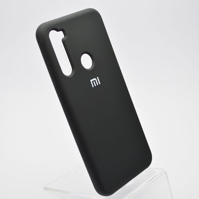 Чехол накладка Silicon case Full Cover для Xiaomi Redmi Note 8T Black/Черный