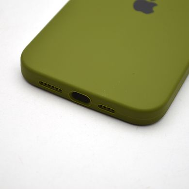 Чохол накладка Silicon Case Full camera для iPhone 13 Pro Max Dark Olive