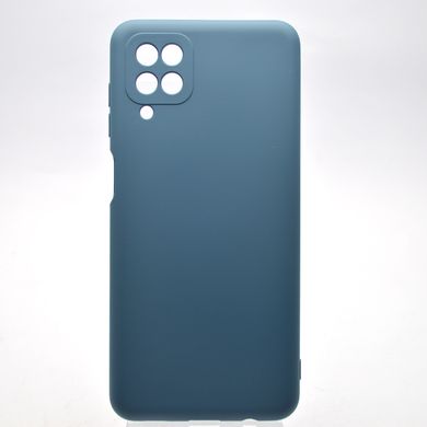 Чехол накладка Silicon Case Full Camera для Samsung A125/M125 Galaxy A12/Galaxy M12 Blue