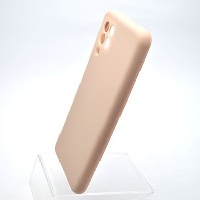 Чохол накладка Silicon Case Full camera для Samsung A225 Galaxy A22 Pink Sand