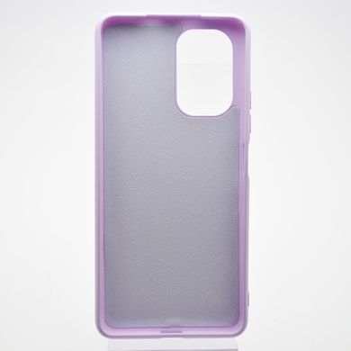 Чехол накладка Silicon Case Full cover для Xiaomi Poco F3 Lilac/Лиловый