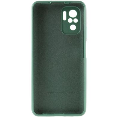 Чехол накладка Silicon Case Full camera для Xiaomi Redmi Note 10/ Note10S Midnight Green