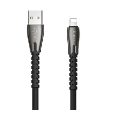 Кабель Hoco U58 Core charging data cable Lightning 2.4A 1.2m Чорний