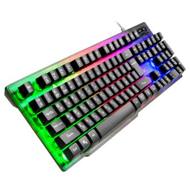 Клавіатура дротова з RGB підсвіткою ігрова Vinga KB414 Black, Чорний