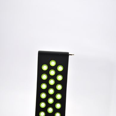 Ремінець до Xiaomi Amazfit Bip/Samsung 22mm Nike Design Black Green/Чорний з зеленим