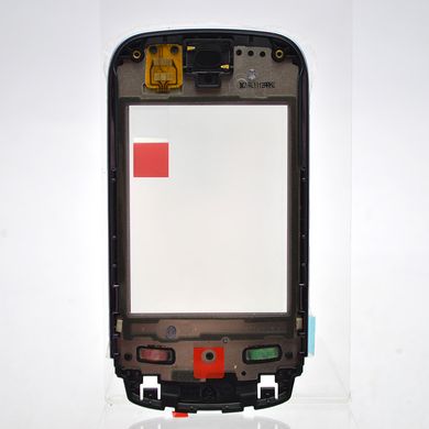 Сенсор (тачскрін) Nokia C2-03/C2-02/C2-06 пурпурний з рамкою та динаміком Original 100% (p.n.0258762)