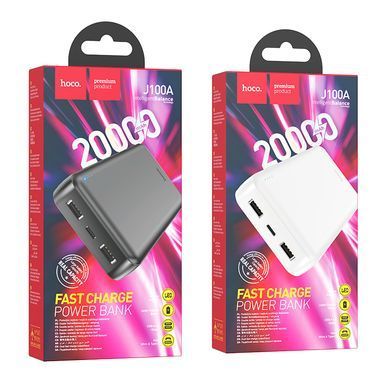 Внешний аккумулятор Power Bank Hoco J100A High-ranking 20000 mAh Black