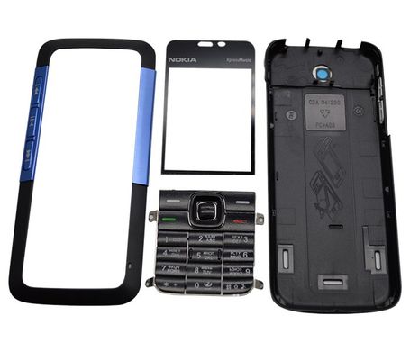 Корпус для телефону Nokia 5310 Black-Blue Копія АА клас