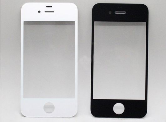 Защитное стекло Full Screen Glass 2 в 1 для iPhone 4S Glossy White (0.3mm)