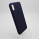 Чехол накладка Silicon Case для iPhone X/iPhone XS 5.8" Midnight Blue Original