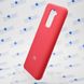 Чехол накладка Silicon Case Full Protective для Xiaomi Redmi Note 9 Rose Red