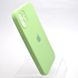 Чехол силиконовый с квадратными бортами Silicon case Full Square для iPhone 11 Green
