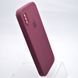 Чехол силиконовый с квадратными бортами Silicon case Full Square для iPhone X/iPhone Xs Plum/Бордовый