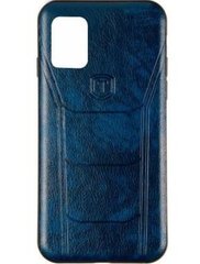 Чехол накладка Leather Prime case for Samsung A515 (A51) Blue