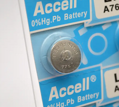 Батарейка Accel Alkaline A76 PX76A LR44 G13 V13GA 1.5V (1 штука)