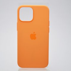 Чехол накладка Silicone Case Full Cover с MagSafe Splash Screen для iPhone 13 Mini Marigold