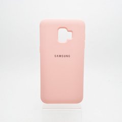 Чехол матовый Silicon Case Full Protective для Samsung J260 Galaxy J2 Core 2018 (Pink)