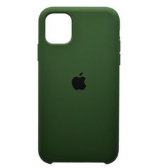 Чехол накладка Silicon Case для iPhone 11 Pro Max Begonia Dark Green